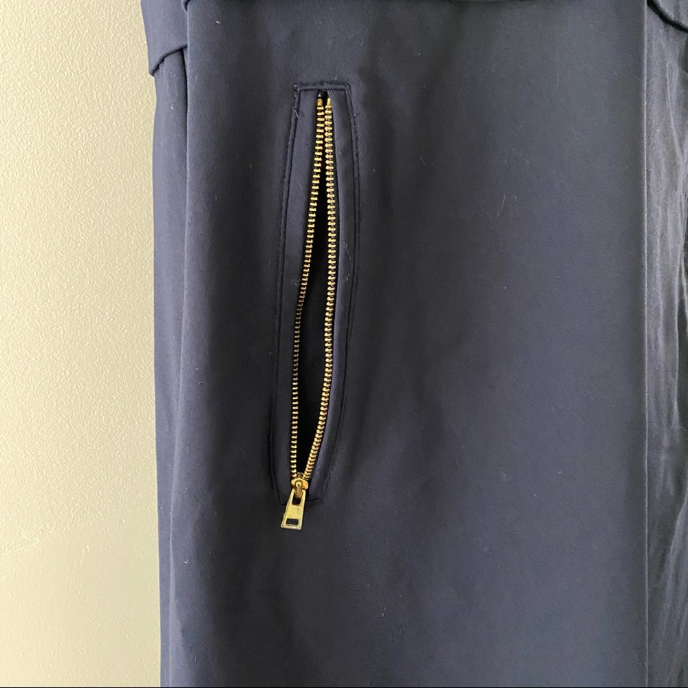 Cynthia Rowley navy blue shift dress dark academia 🫡 - Picture 3 of 7